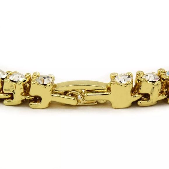 14K Gold Plated Bracelet And Earring Set - Picture 4 of 4